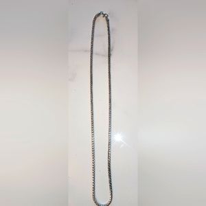 18" Rhodium Plated Franco chain